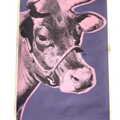 WARHOL 1977 COW WALLPAPER SCREEN PRINT SEATTLE