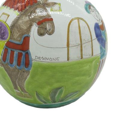 RARE MID CENTURY GIOVANNI DESIMONE ORIGINAL CERAMIC ITALIAN VASE