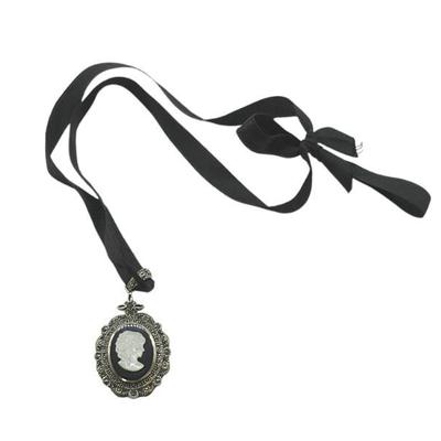 STERLING MARCASITE ONYX MOP CAMEO