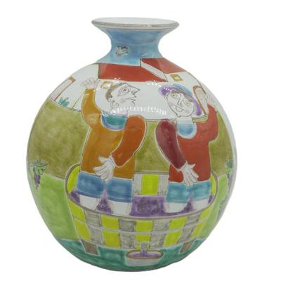 RARE MID CENTURY GIOVANNI DESIMONE ORIGINAL CERAMIC ITALIAN VASE