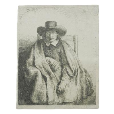 REMBRANDT CLEMENT DE JONGHE ETCHING