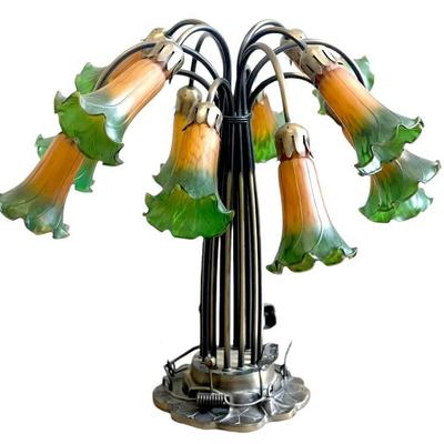MEYDA TIFFANY 12 LIGHT POND LILY LAMP