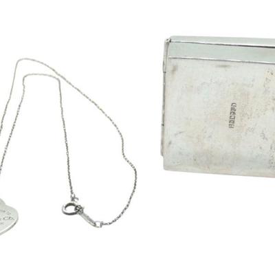 TIFFANY & CO STERLING SILVER "RETURN TO TIFFANY" HEART TAG PENDANT AND BOX