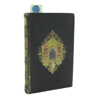 FRENCH CARTONNAGE ANTIQUE BOOK "ETUDES ET PLAISIRS"