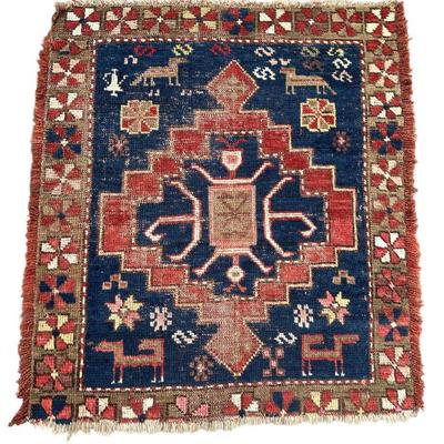 ANTIQUE KURDISH KILIM TRIBAL RUG HAND KNOTTED