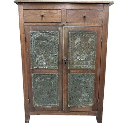 ANTIQUE AMERICAN CHERRY PIE SAFE CUPBOARD