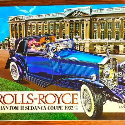 Vintage plastic & metal car models. Including some Pocher (Italy) models. (all unassembled)