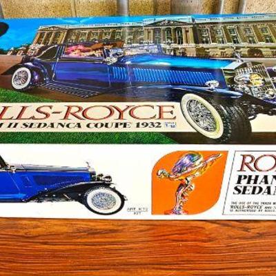 Vintage plastic & metal car models. Including some Pocher (Italy) models. (all unassembled)
