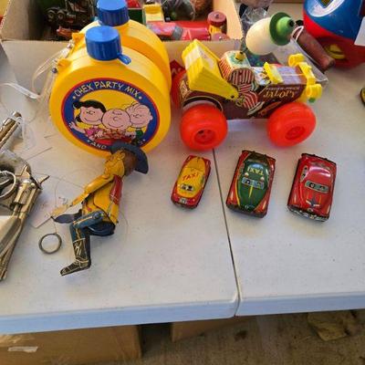 Vintage Tin Litho Friction Toys