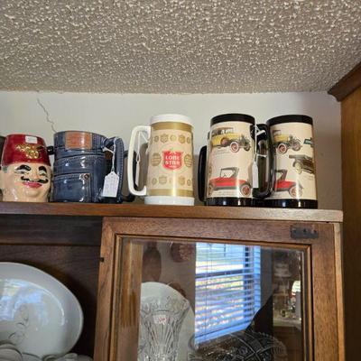Chevrolet and Lone Star Beer Plastic Mugs