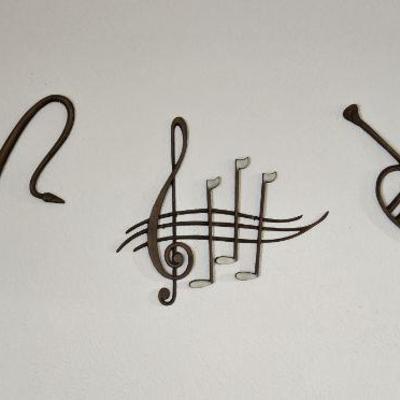 Sexton Metal Wall Musical Instruments (1950's)