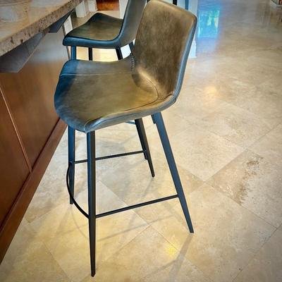 Scan Design chairs - two 30" bar stools and a desk chair chair