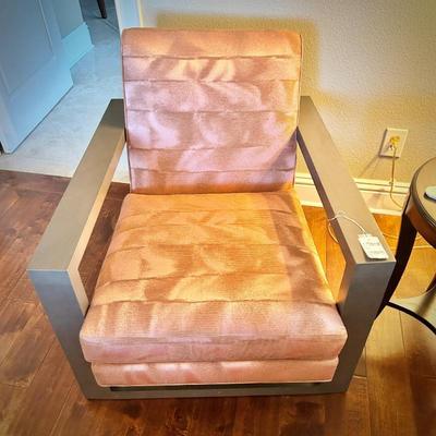 Pair of Thayer Coggin (Hickory, NC) Milo Baughman-designed armchairs