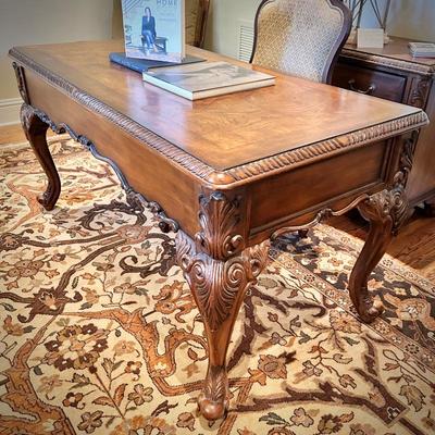 Hooker "South Seas" writing desk and 4-drawer chest 