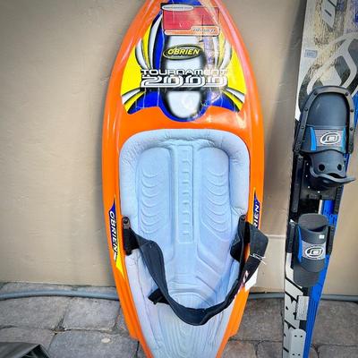 Water skis, knee board, wakeboard