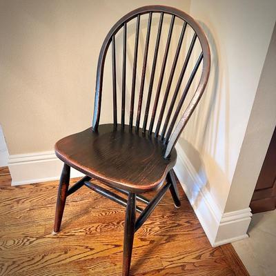 Black Windsor chair
