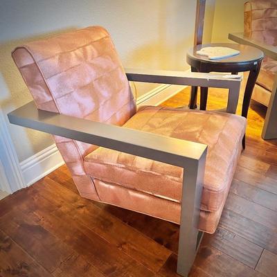Pair of Thayer Coggin (Hickory, NC) Milo Baughman-designed armchairs