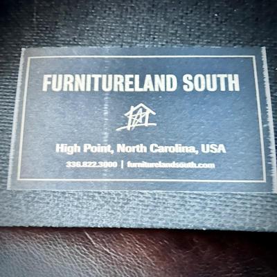 Furnitureland South (High Point, NC) leather chair and ottoman