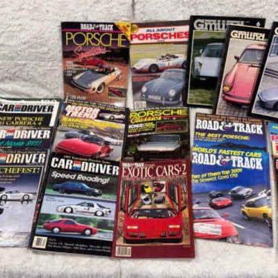 (20) Porsche And Car Magazines Lot
