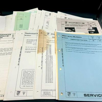 Porsche Service Paperwork Mystery Lot
