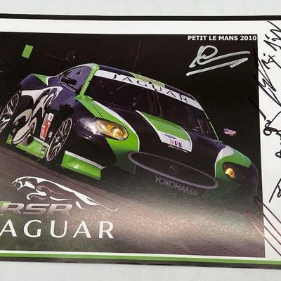 Autographed Jaguar 2010 Petit Le Mans Photo & Specs
