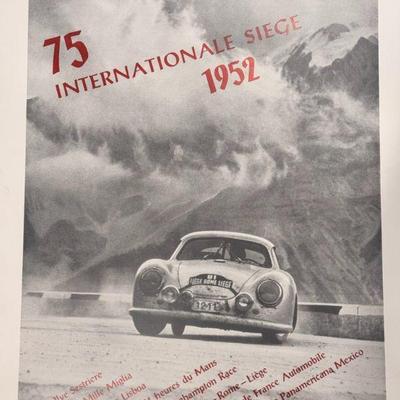 Porsche 75 International 1952 Signed And Numbered Print
Photo by Erich Strenger and numbered ^69/250 
