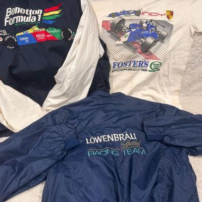 (2) Jackets And A Fosters Porsche T-Shirt

