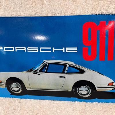 Porsche 911 Metal Poster With Certificate
