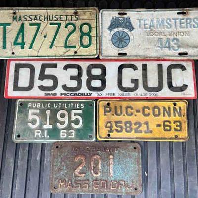 (6) Old License Plates
