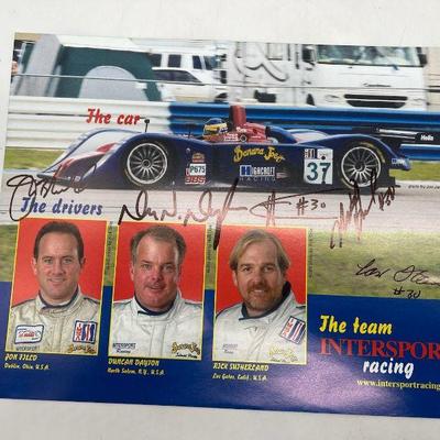 Autographed 2003 Intersport Racing Team Lola EX257-MG
Drivers Duncan Dayton, Jon Field, and Rick Sutherland 