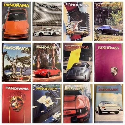 (12) Porsche Panorama Magazines 1985-1990
