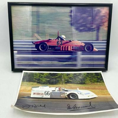 (2) Racing Photos- (1) Signed
