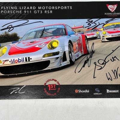 Autographed 2008 Flying Lizard Motorsports Porsche 911 GT3 RSR
Wolf Henzler, Patrick Pilet, Johannes Van Overbeek, Jörg Bergmeister,...