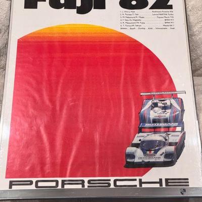 Porsche Fuji 82 Framed Poster
