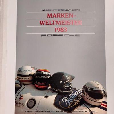 Porsche Marken-Weltmeister 1983 Signed And Numbered Print
Endurance - Weltmeisterschaft - Gruppe C
Signed by Ernst Strenger and numbered...