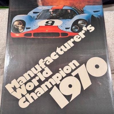 Porsche Manufacturers World Champion 1970 Framed Poster
