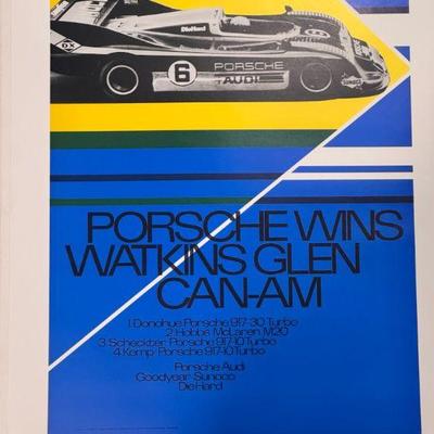 Porsche Watkins Glen Can-Am Print Signed And Numbered
Signed by Ernst Strenger and numbered 409/500 
