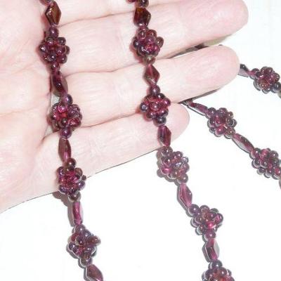 Genuine Garnet bead neck