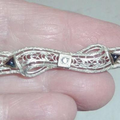Antique bar pin