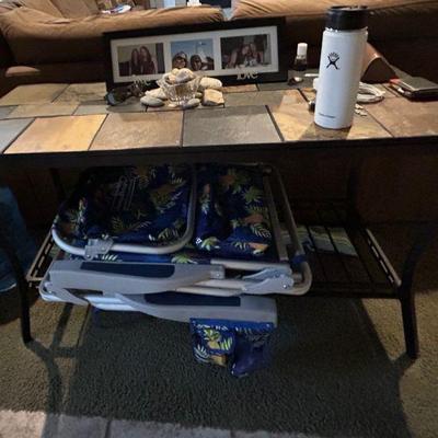 Granite Top Coffee Table