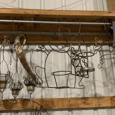 Lot 224 | Charming Vintage Metal Decorative Hanging Planters
