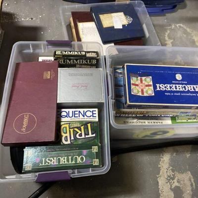 Lot 145 | 2 Bins Of Vintage Board Games
