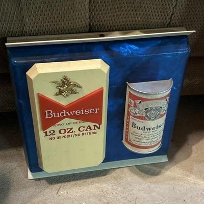 Lot 197 | Vintage Budweiser Sign Advertisement
