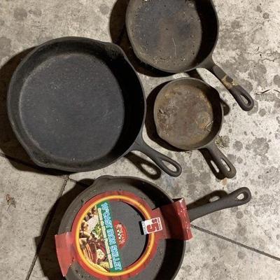 Lot 227 | Lot of Various Cast Iron Skillets
