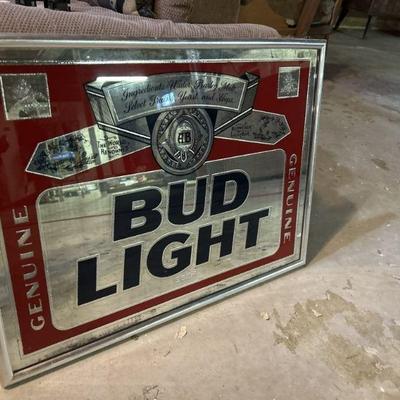 Lot 196 | Vintage Budweiser Mirrored Sign
