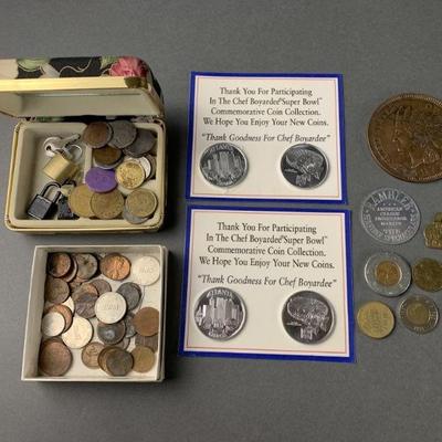Lot 15 | Collectible Coins, Locks, Detroit Dog Tag & More
