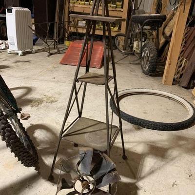 Lot 240 | Vintage Metal Rustic Mini Windmill
