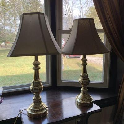 Lot 100 | Pair of Vintage Brass Lamps
