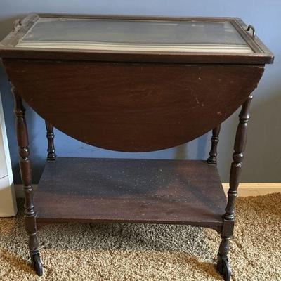 Lot 10 | Wood Rolling Service Cart
