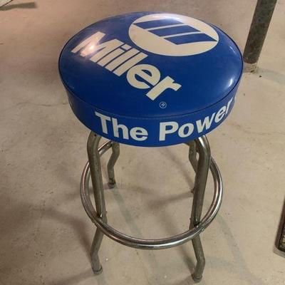 Lot 198 | Miller The Power Of Blue Shop Stool
